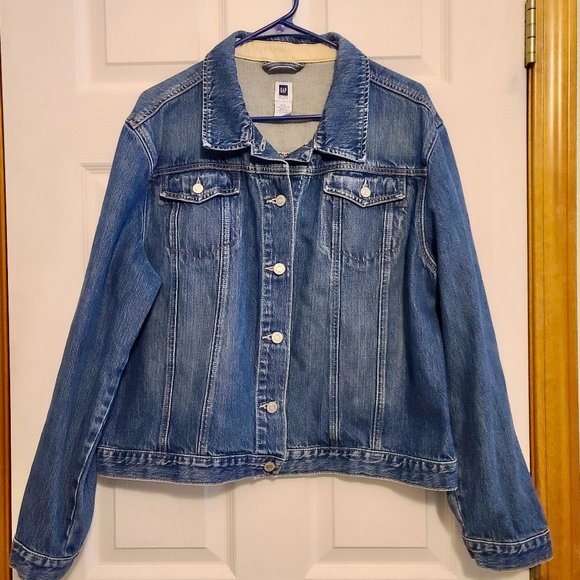 Levi's Jackets & Blazers - GAP Women's Denim Jean Jacket Size XXL 100% Cotton